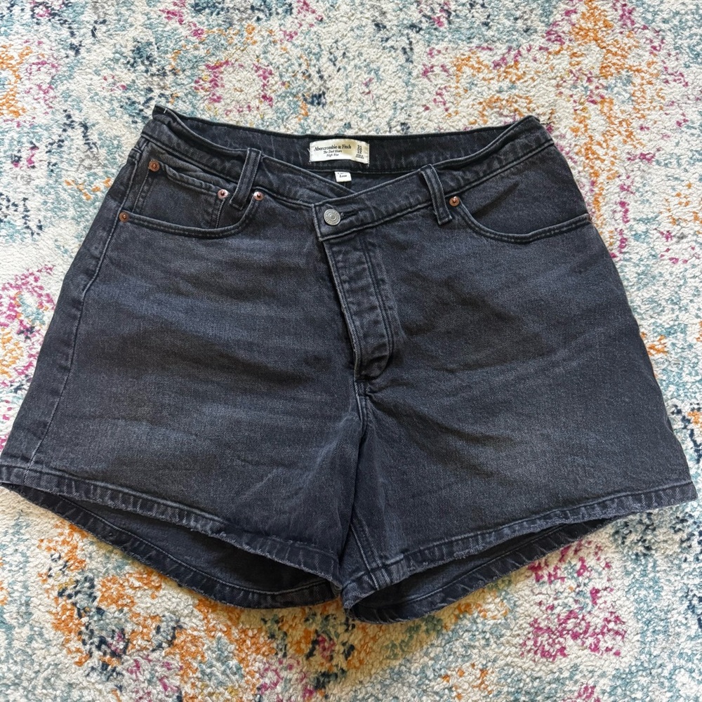 Abercrombie Curve Love High Rise Dad Shorts